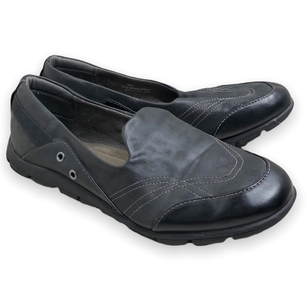 Women's Black Casual Slip-On Flats